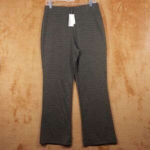 PHILOSOPHY Pants Womens Medium Black Pull On Bootcut Jacquard Diamond Stretch
